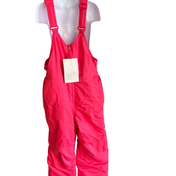 Kids Waterproof Snow Bib All in Motion XL Pink Adjustable Straps - Picture 5 of 7